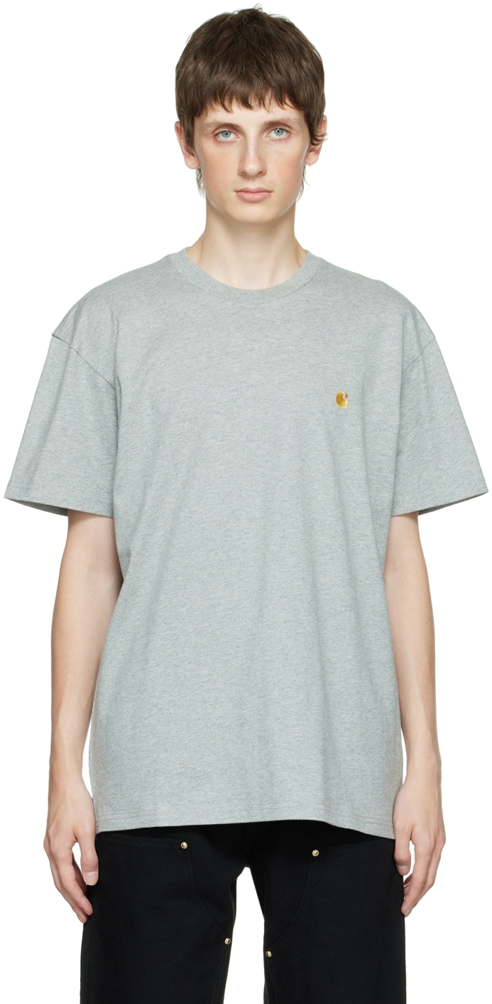 Carhartt chase t shirt 2024 grey