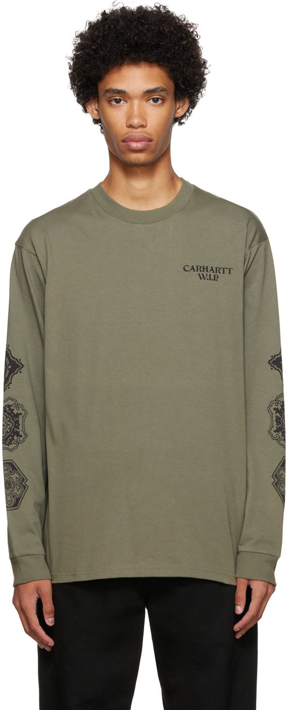 Carhartt Work In Progress Green Scope Long Sleeve T-Shirt