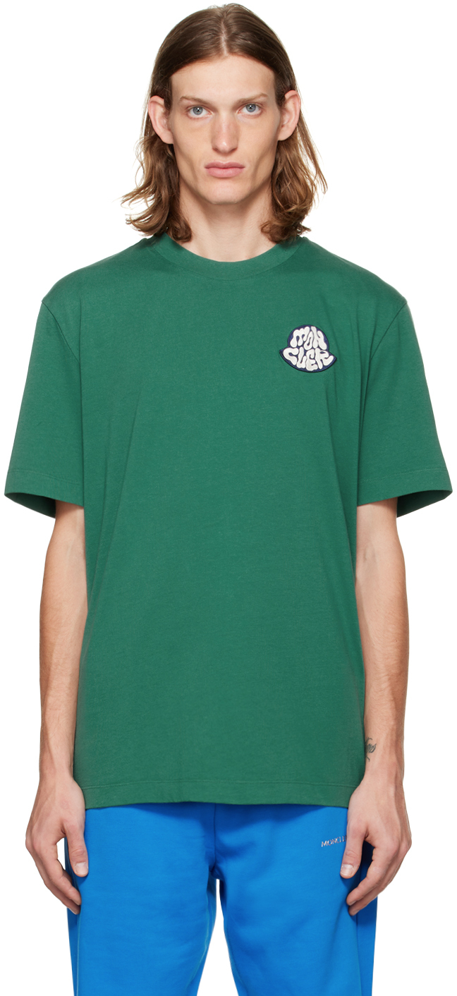 Moncler logo-patch Long-Sleeve T-Shirt - Green