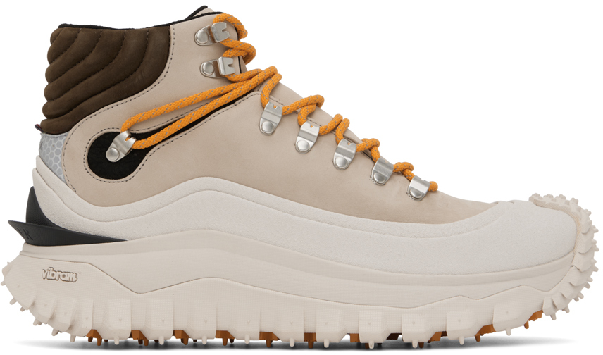 Moncler: Beige Trailgrip GTX High Sneakers | SSENSE