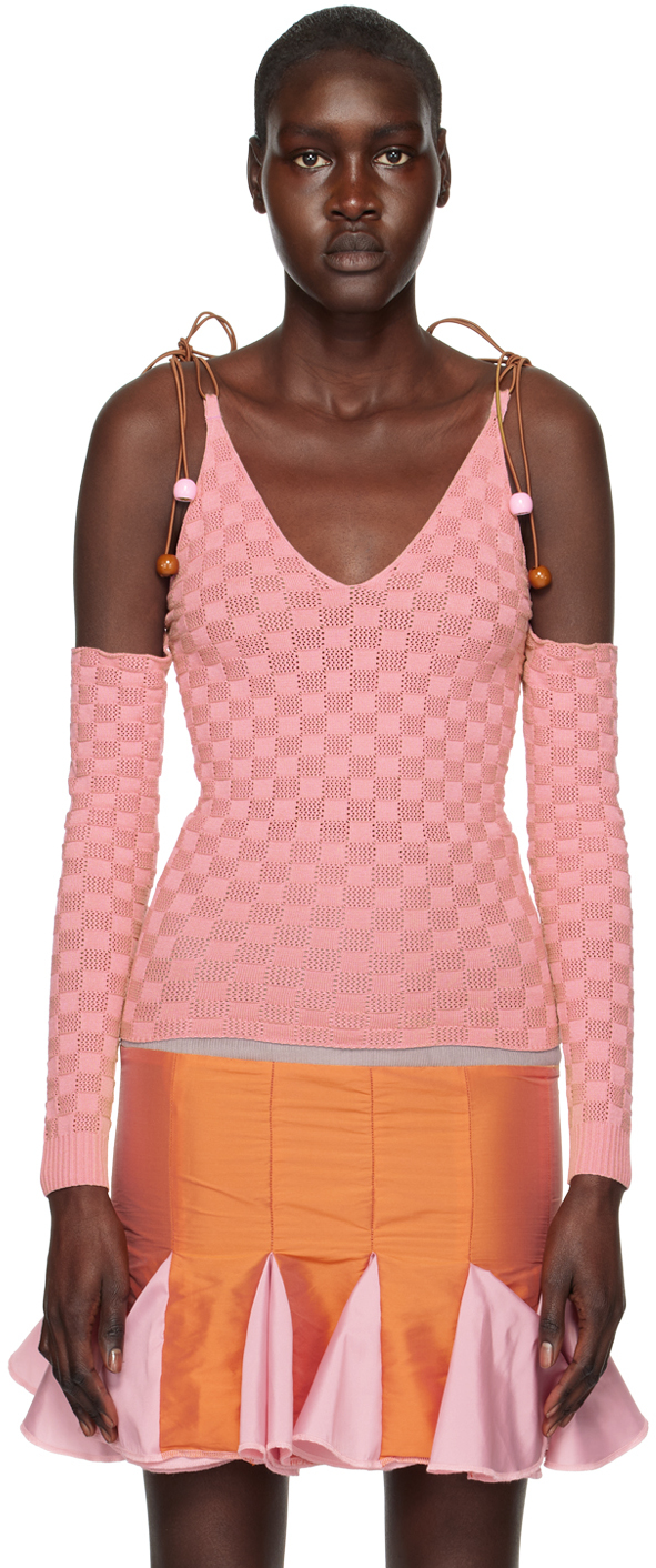 ANDREJ GRONAU SSENSE Exclusive Pink Slip Shirt