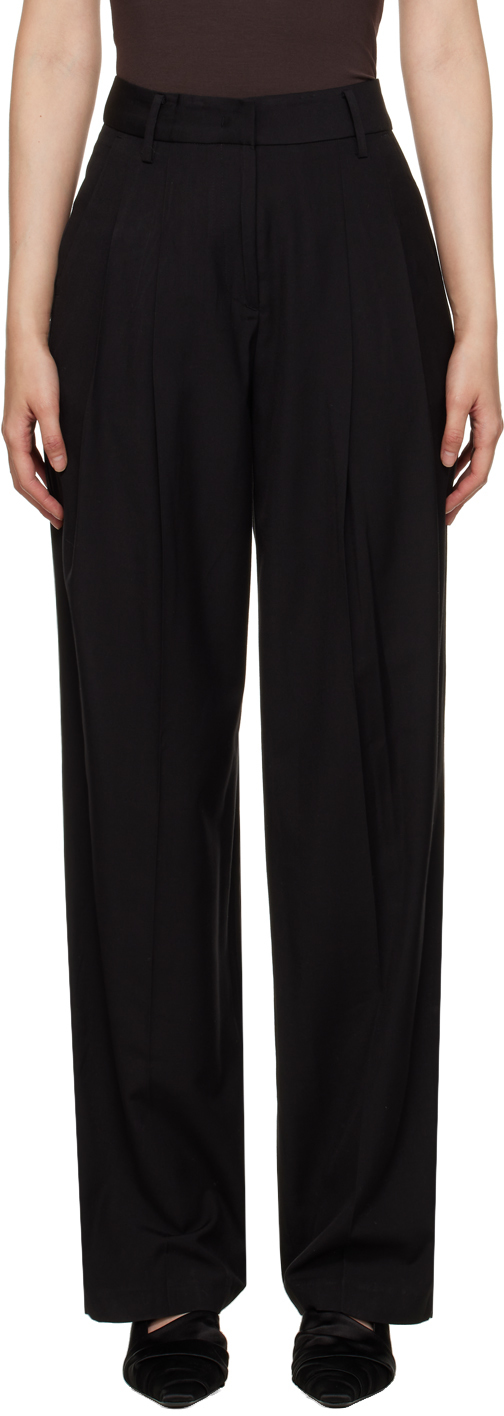 The Frankie Shop Black Gelso Trousers