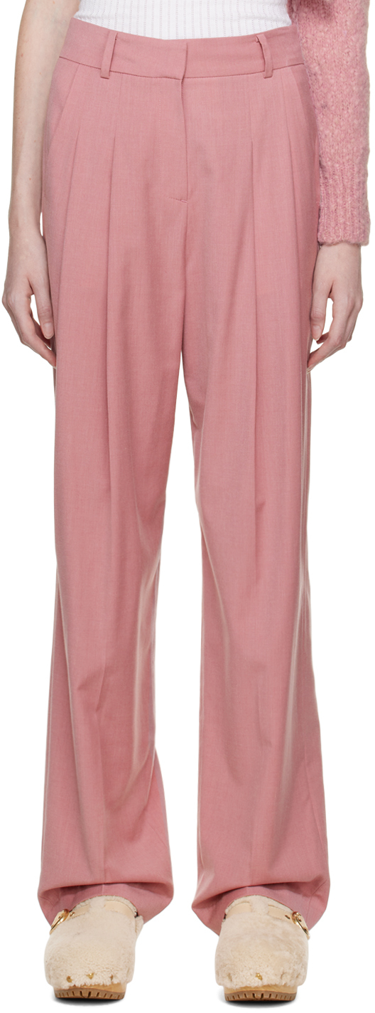 THE FRANKIE SHOP PINK GELSO TROUSERS