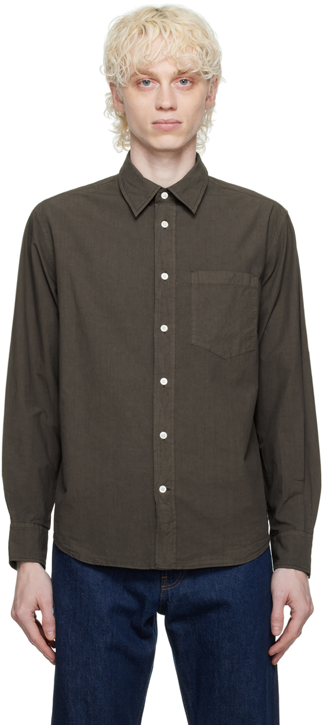 NORSE PROJECTS: Khaki Algot Shirt | SSENSE