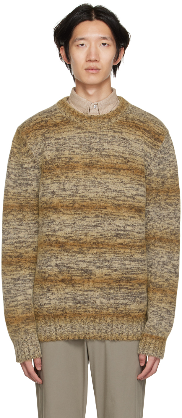 Tan Sigfred Space-Dye Sweater by Norse Projects on Sale