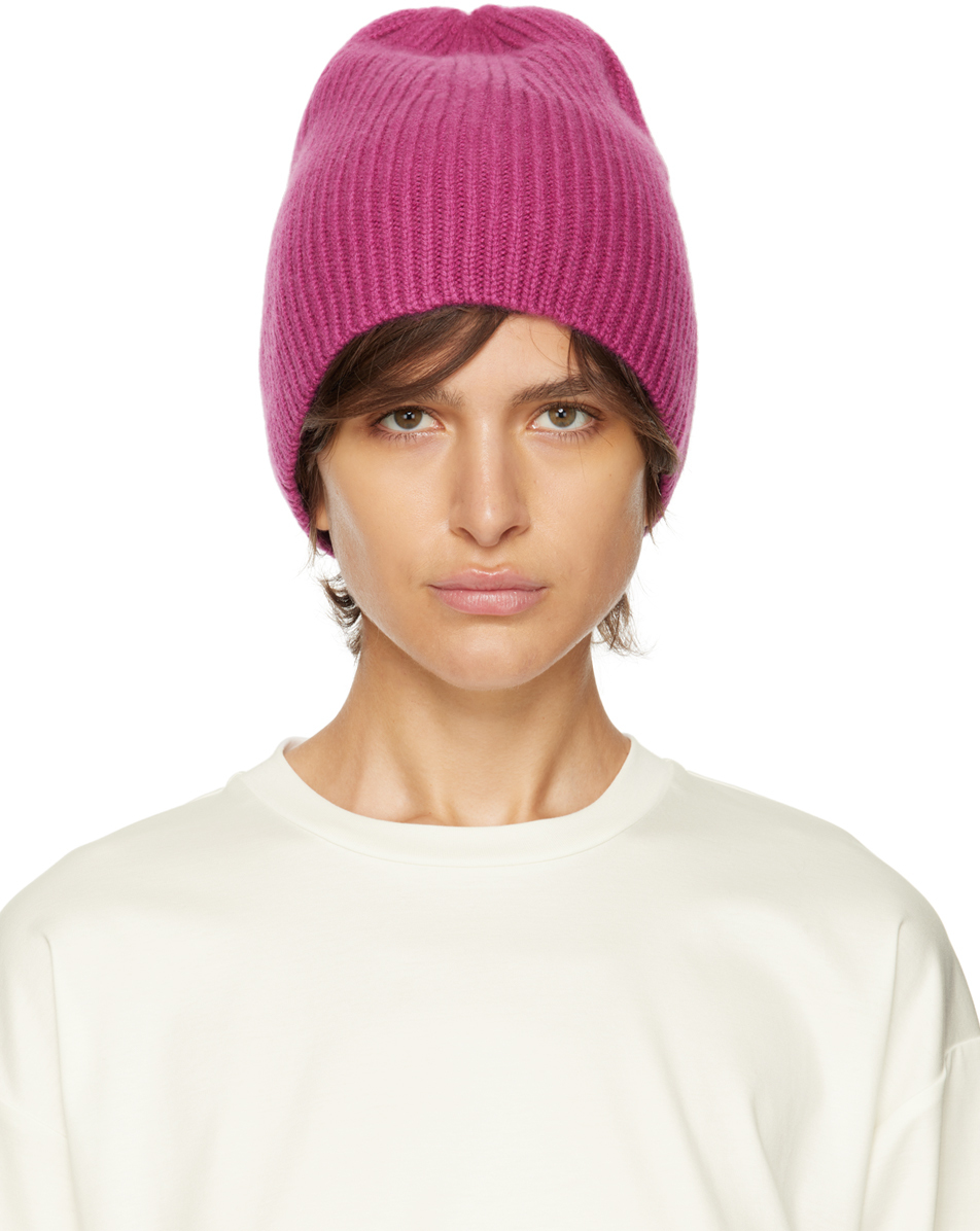 Pink Knit Beanie by Max Mara on Sale