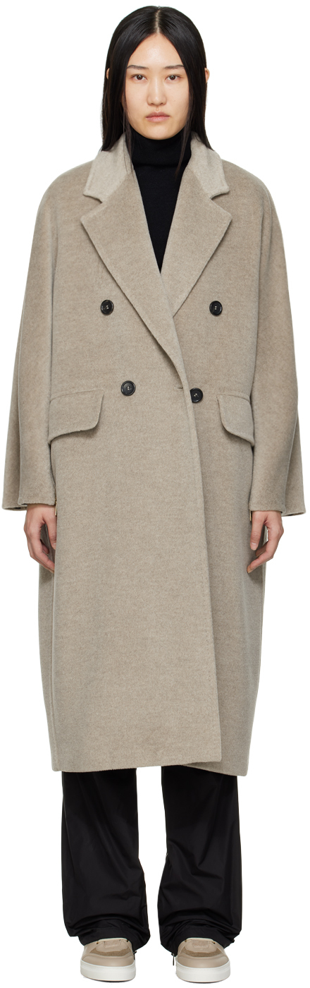 Max Mara: Taupe Ethel Coat | SSENSE UK
