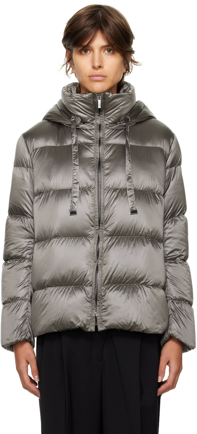 Gray The Cube Spaces Down Jacket by Max Mara on Sale