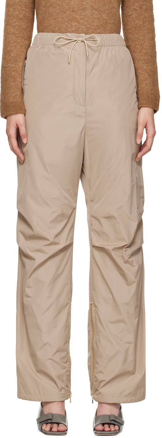 Max Mara Beige Agamaia Trousers In 031 Beige