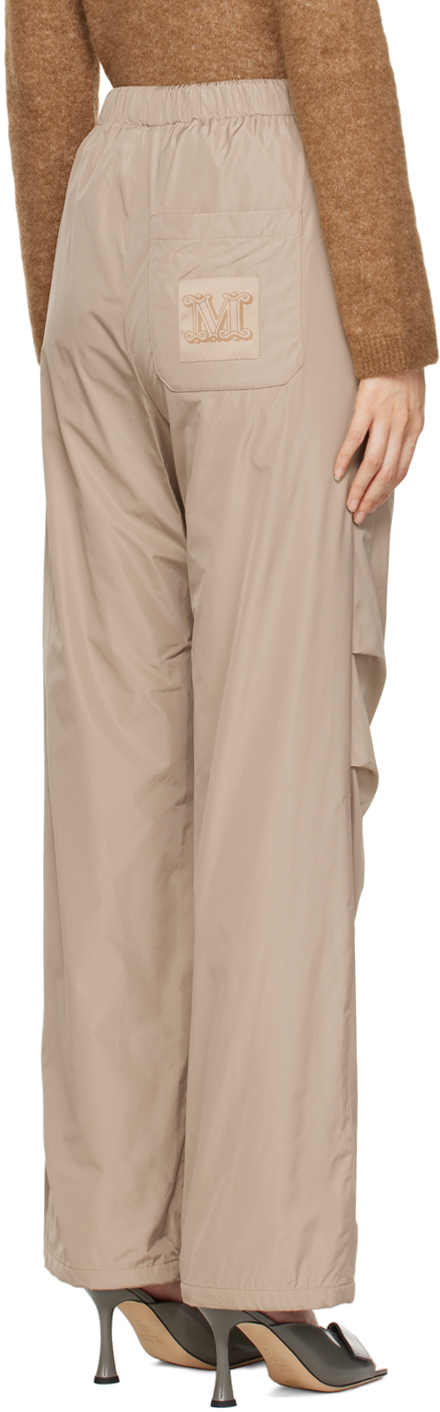 Max Mara Beige Agamaia Trousers In 031 Beige
