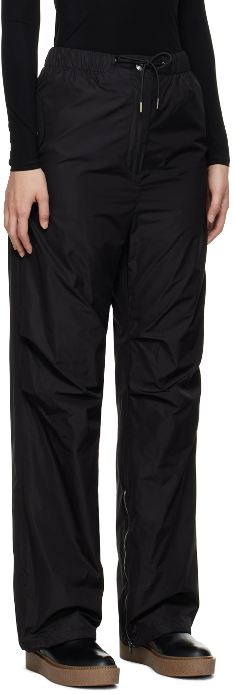 Shop Max Mara Black Agamia Trousers In 032 Black