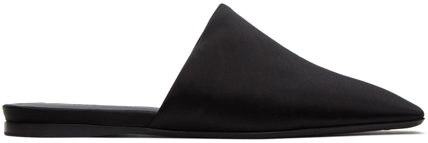 Shop Max Mara Black Logo Hardware Loafers In 005 Black