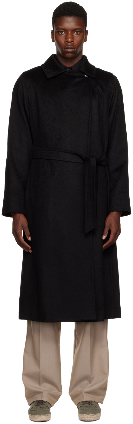 Dries Van Noten Ssense Exclusive Cotton Coat in Black for Men Mens Clothing Coats Long coats and winter coats 