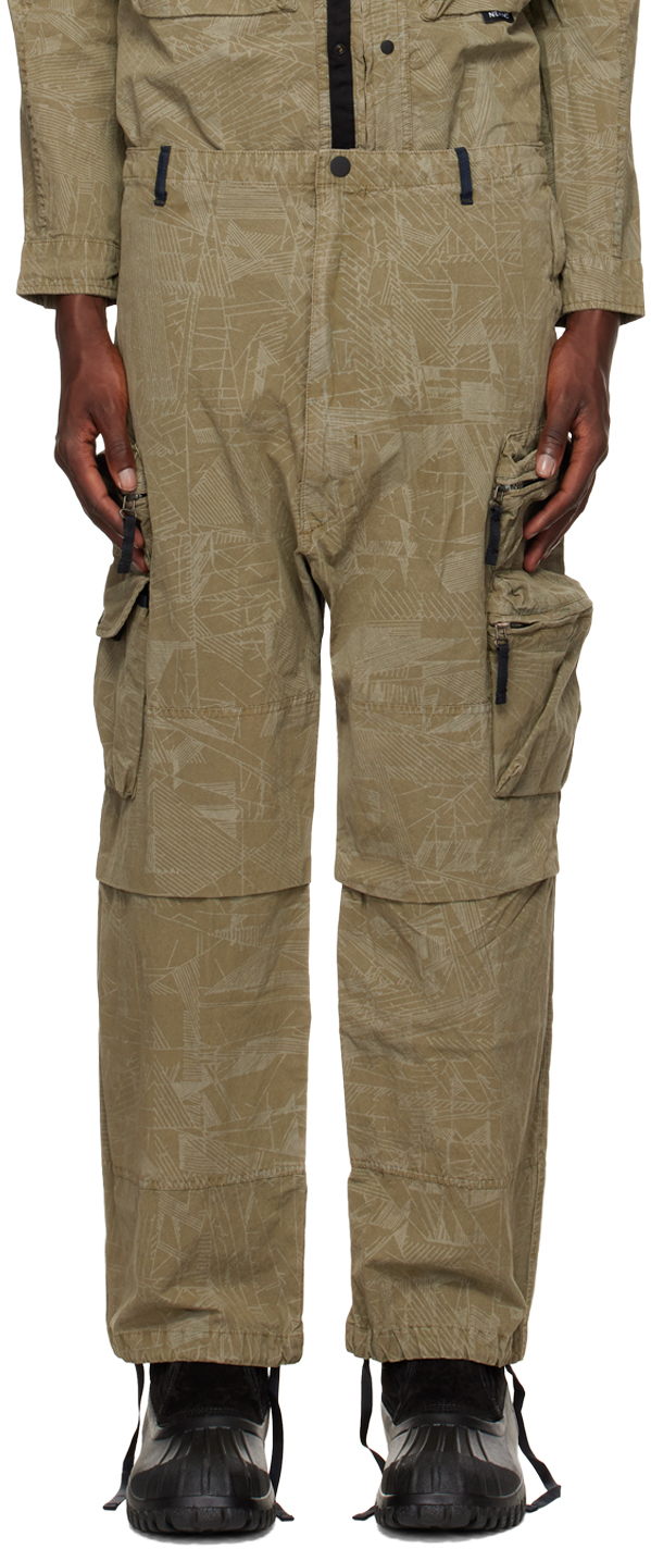 ® NEMEN Khaki Java Multipocket Parachute Cargo Pants