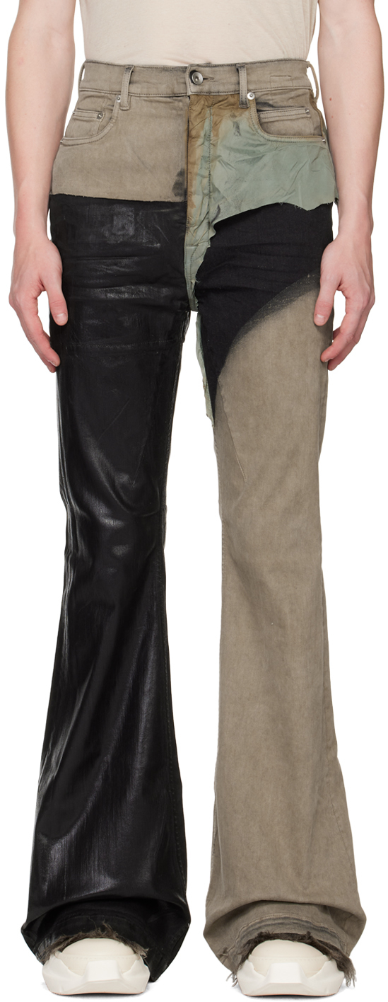 Khaki & Black Bolan Jeans