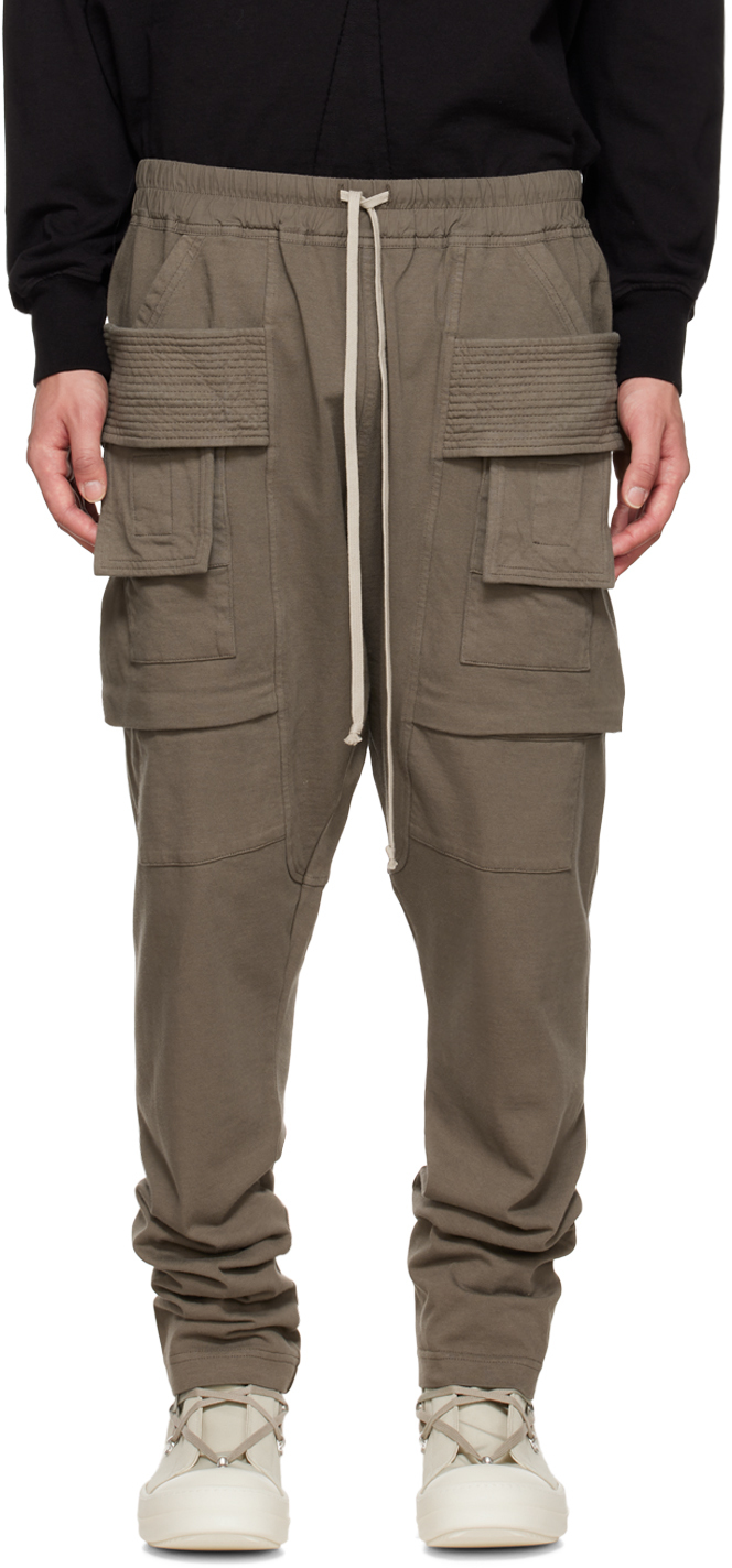 Gray Creatch Cargo Pants by Rick Owens DRKSHDW on Sale