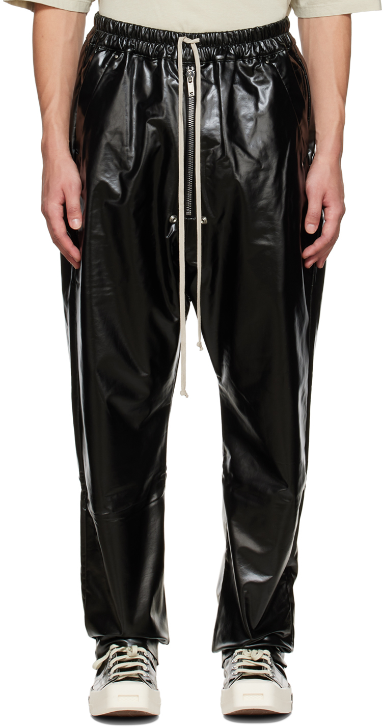 Black Geth Bela Lounge Pants by Rick Owens DRKSHDW on Sale