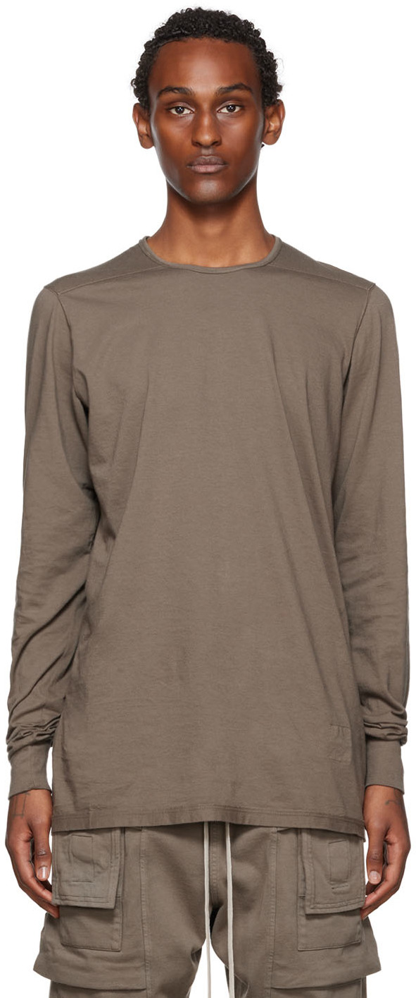 Rick Owens Drkshdw Gray Level Long Sleeve T-Shirt