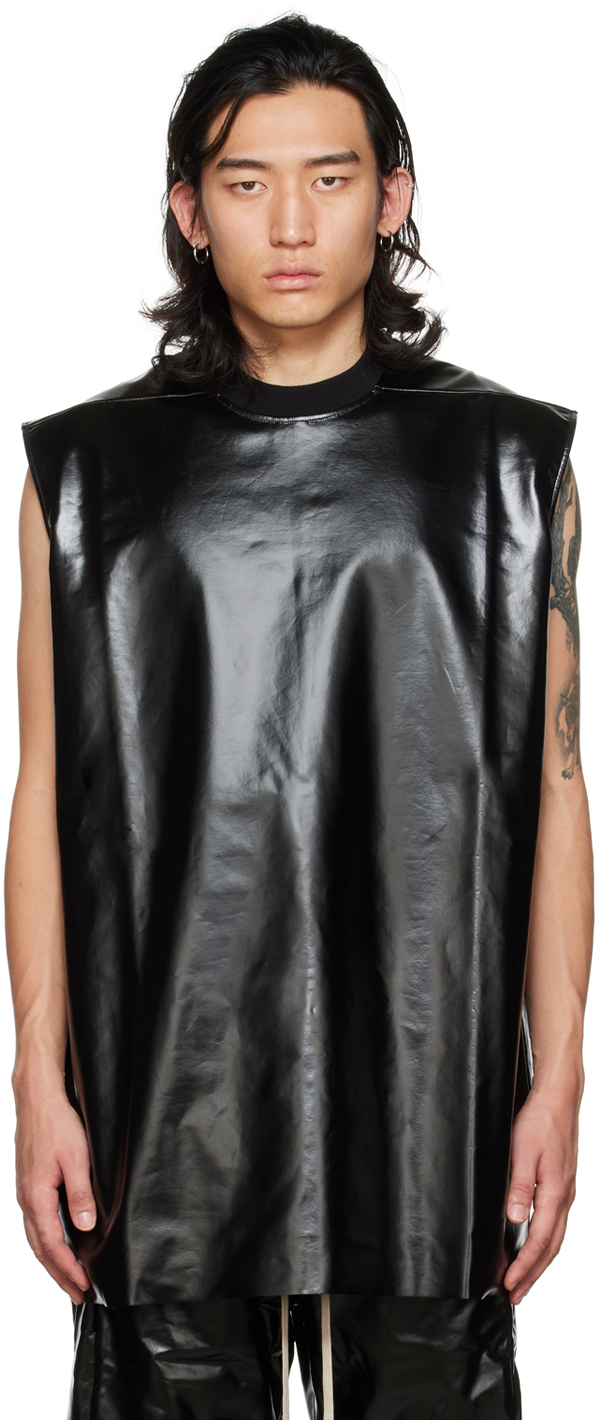 Rick Owens DRKSHDW: Black Tarp T-Shirt | SSENSE