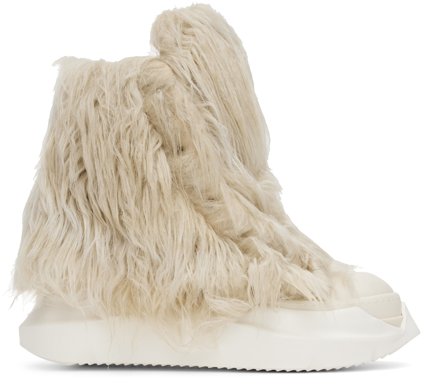 Off-White Abstract Sneakers by Rick Owens Drkshdw on Sale