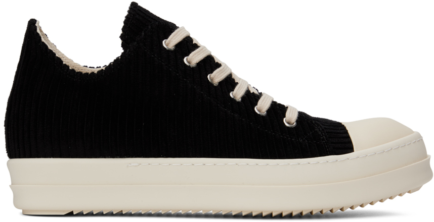 Rick Owens Drkshdw: Black Strobe Sneakers | SSENSE UK