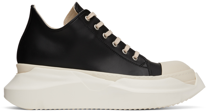Black Abstract Sneakers by Rick Owens Drkshdw on Sale