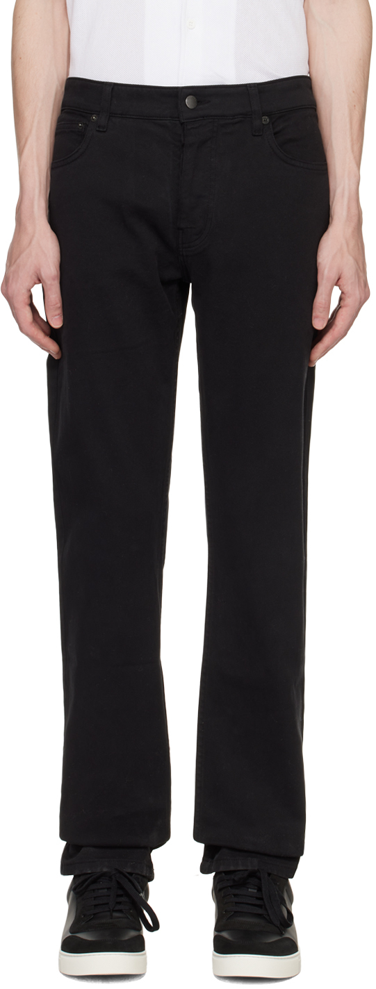 Sunspel Black Five-pocket Trousers