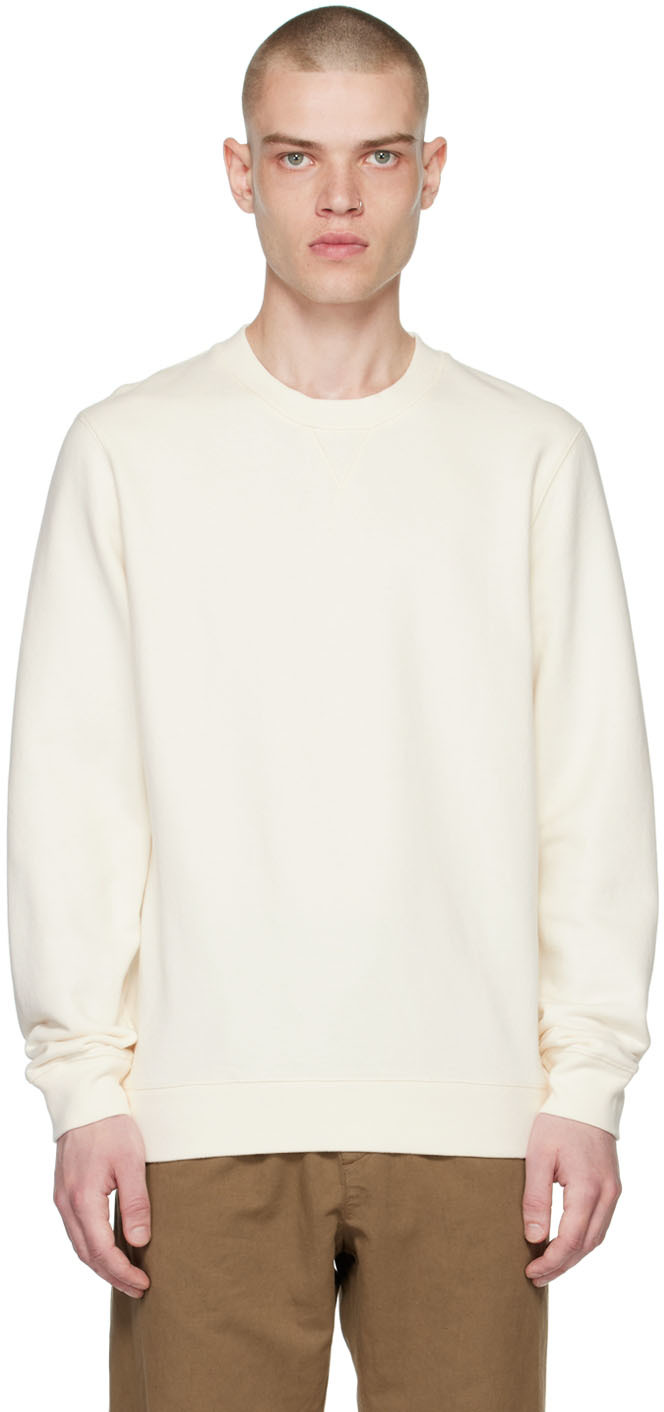 Sunspel Off-White Loopback Sweatshirt