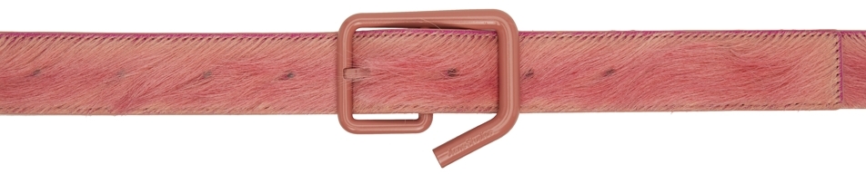 Pink Calf-Hair Belt by Acne Studios on Sale