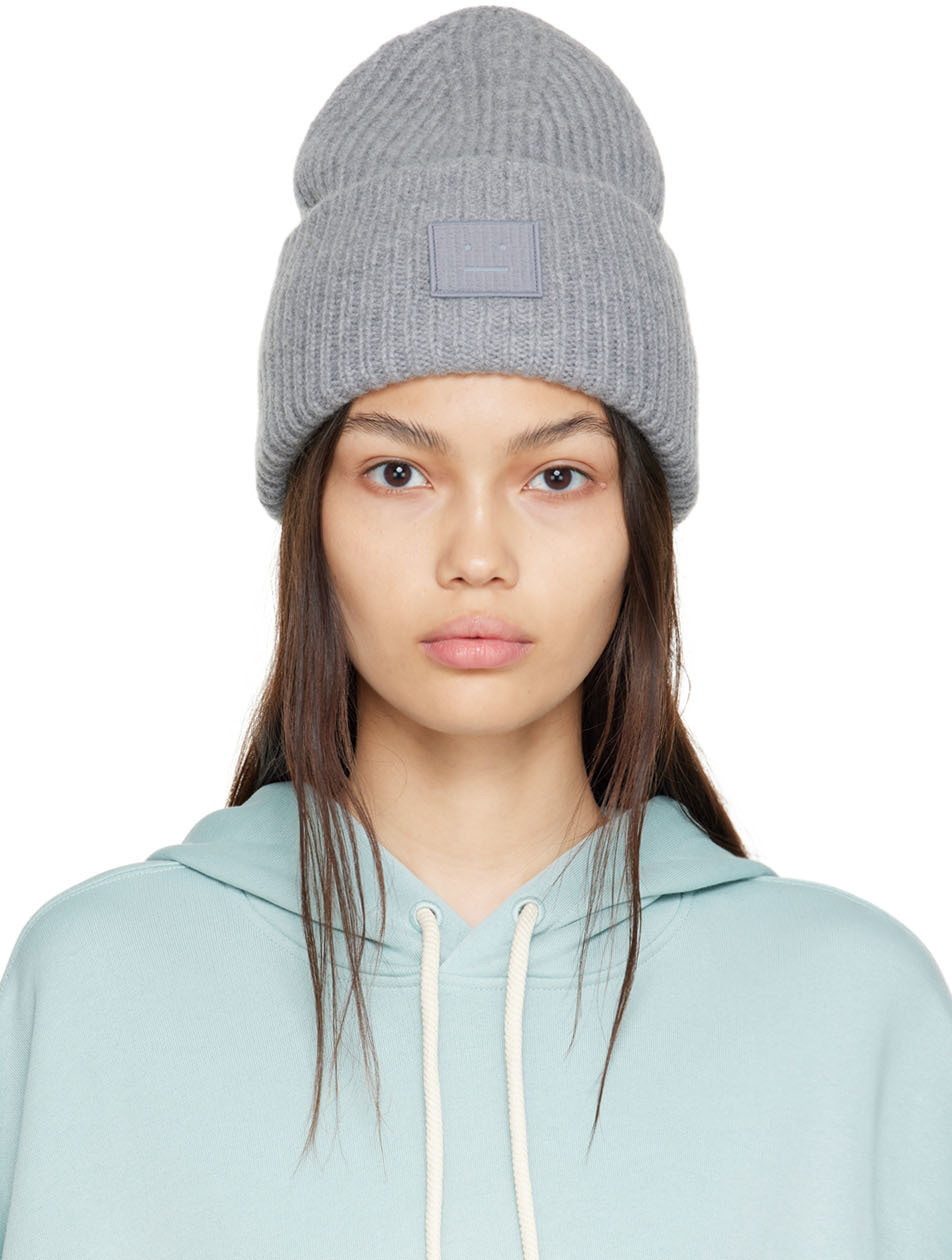 Acne Studios: Gray Wool Beanie | SSENSE