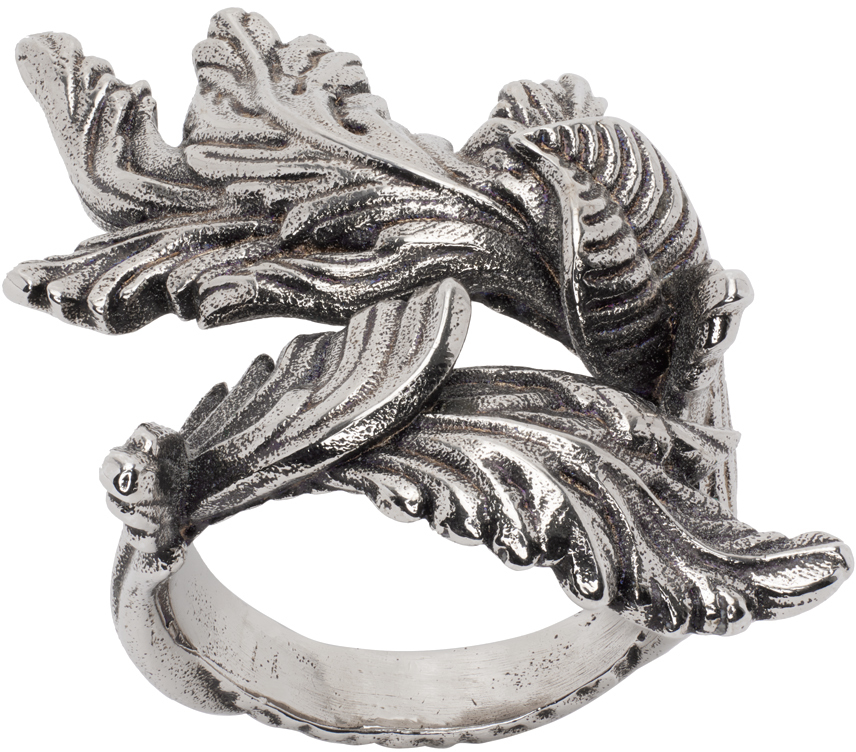 stikstof Maak een bed ontslaan Acne Studios Silver Antique Ring In Antique Silver | ModeSens