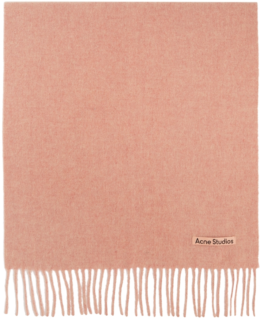 Acne Studios: Pink Wool Scarf | SSENSE UK