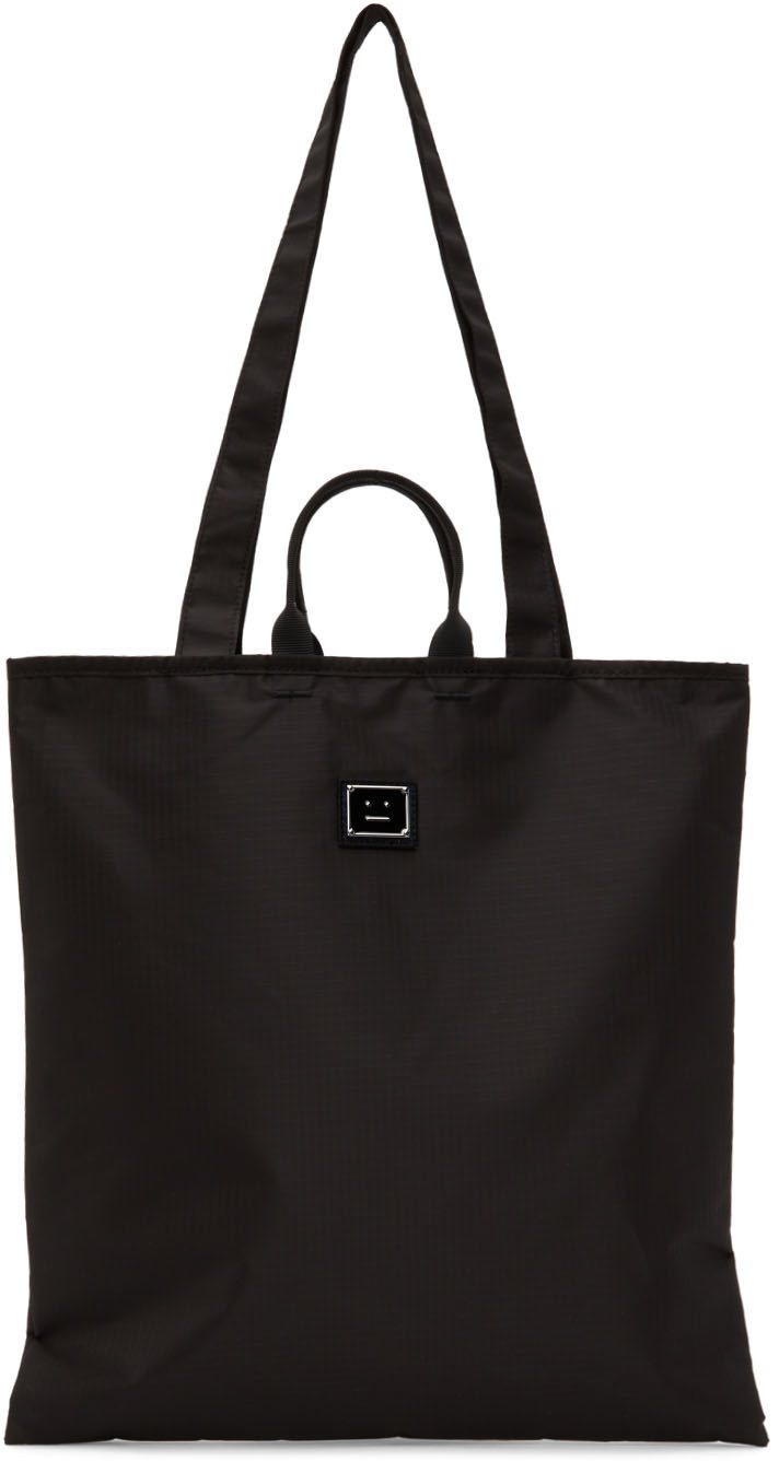 Acne Studios Black Ripstop Tote In 900 Black | ModeSens