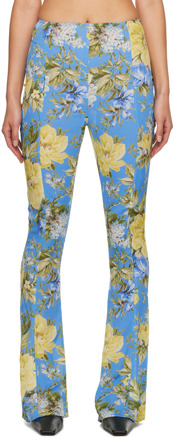 Acne Studios Blue Flared Trousers