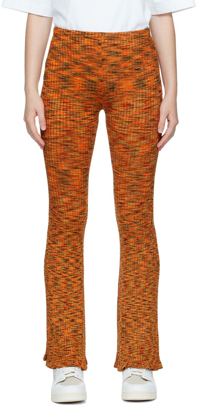 Pantalon de détente côtelé Acne Studios en coloris Marron élégants et chinos Pantalons moulants Femme Vêtements Pantalons décontractés 