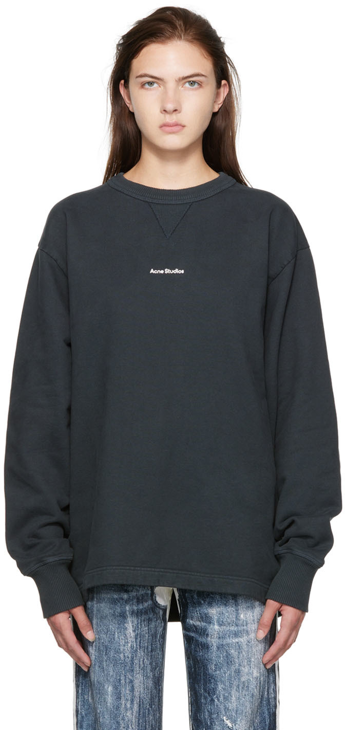 Acne Studios Black Bonded Sweatshirt