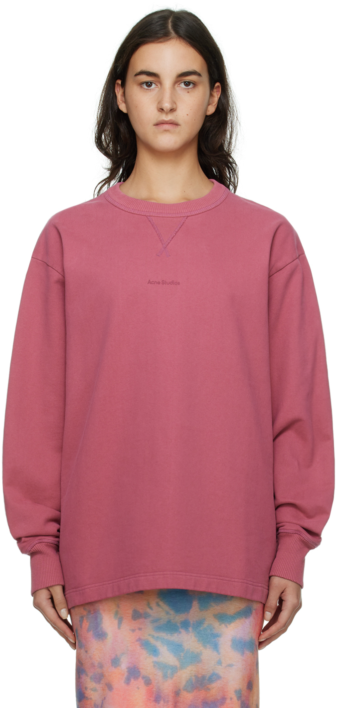 Acne Studios Pink Fin Stamp Sweatshirt