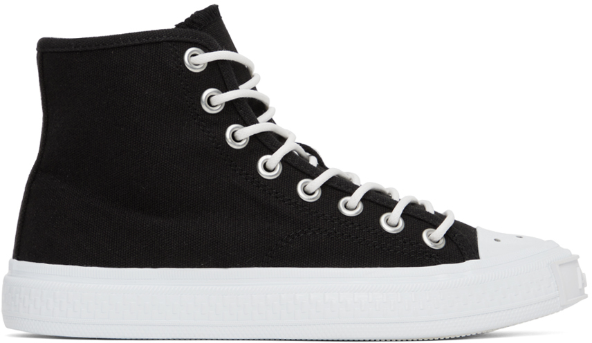 Black Canvas High Sneakers