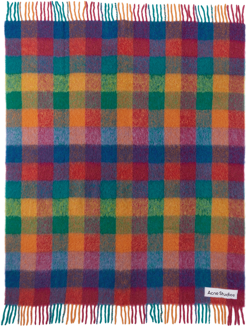 Multicolor Check Blanket by Acne Studios SSENSE Canada