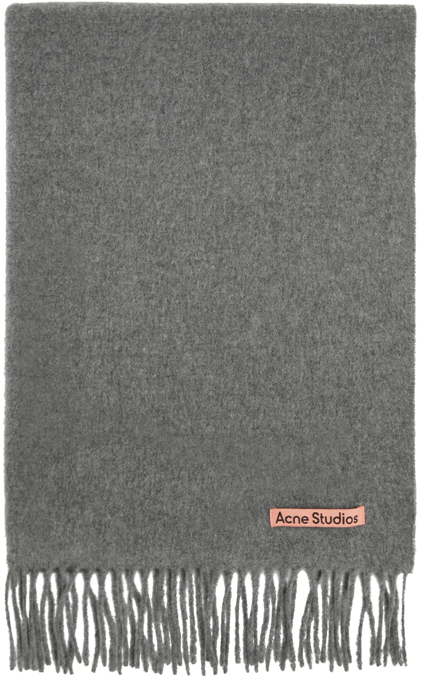 Acne Studios Wool Scarf in Black for Men Mens Accessories Scarves and mufflers 