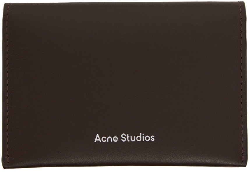 Acne Studios Brown Leather Wallet