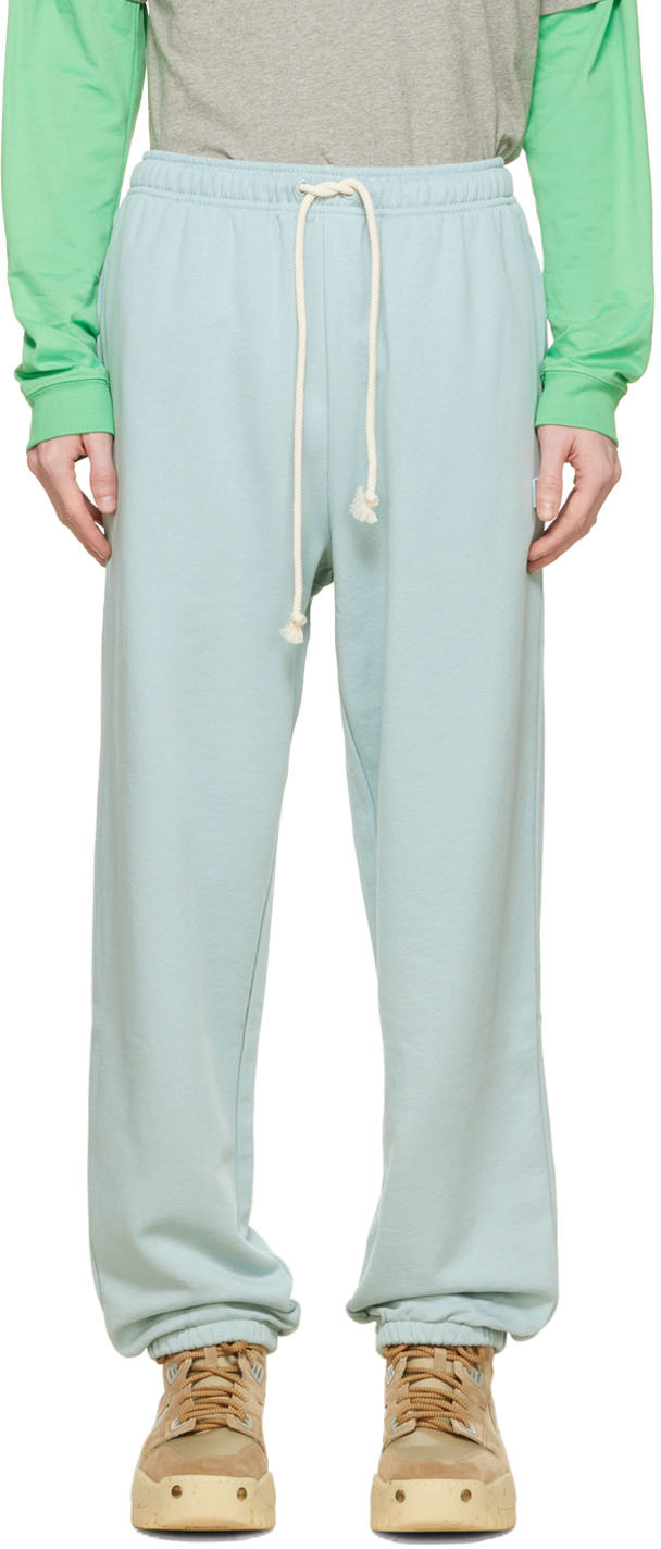 Lounge Pants - Blue Twig, GOTS certified