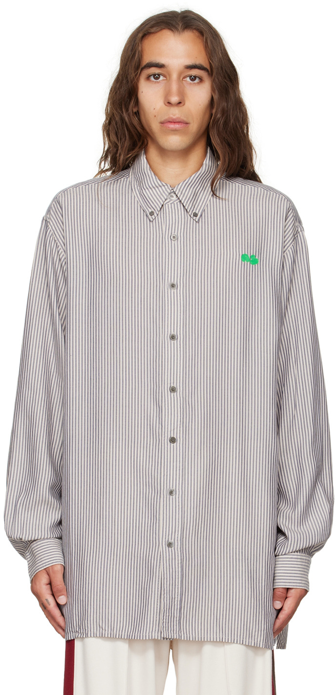 Acne Studios Off-White Embroidered Shirt