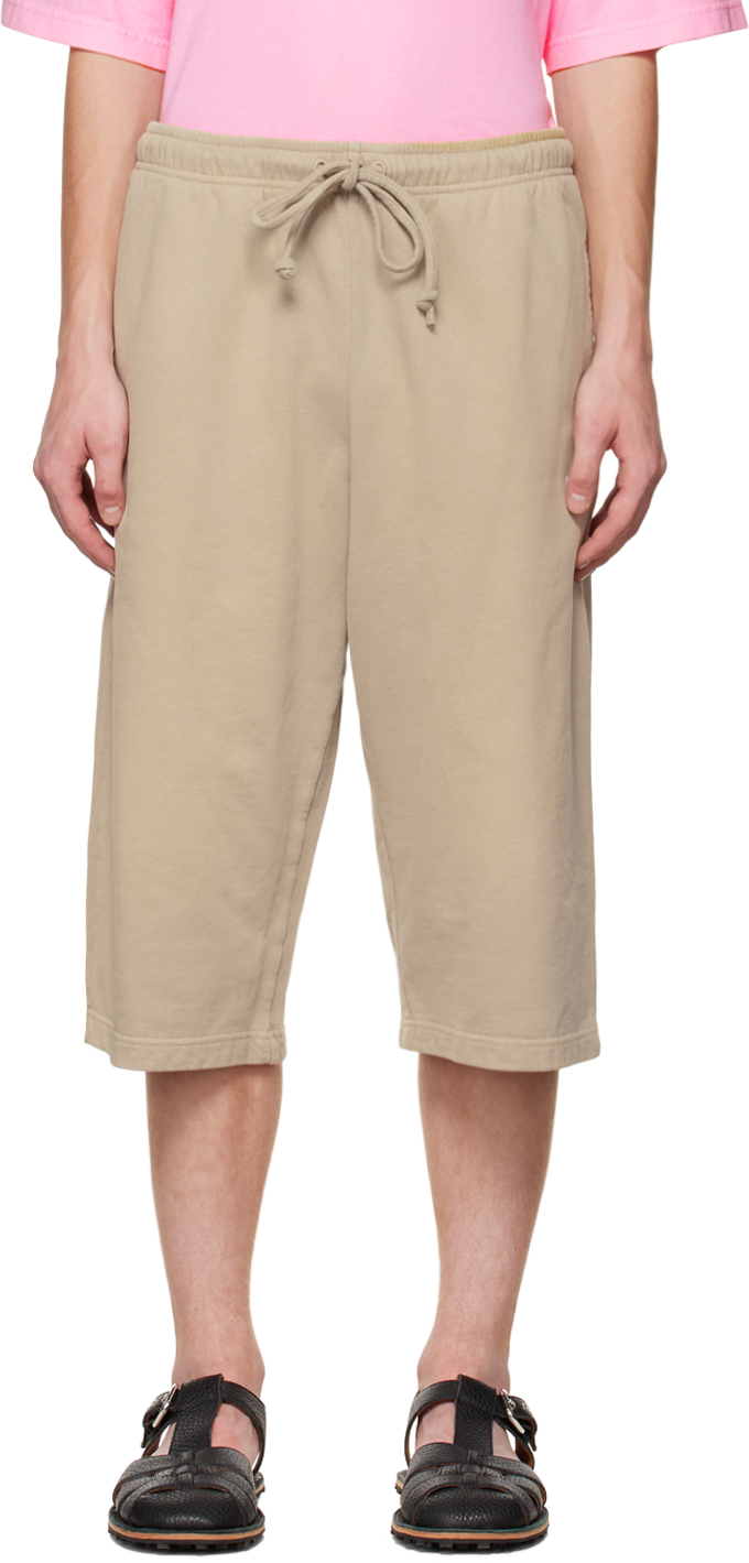 Acne Studios Beige Embroidered Shorts