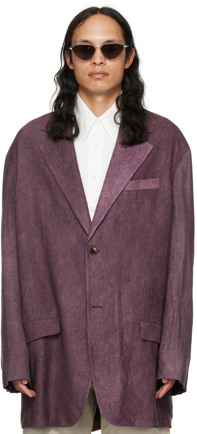 Acne Studios Purple Viscose Blazer