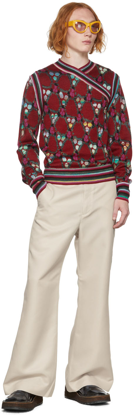 Acne Studios レッド ウール セーター