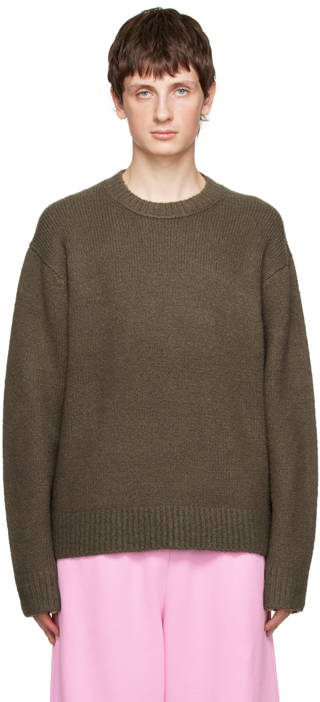 Acne Studios: Khaki Pilled Sweater | SSENSE Canada