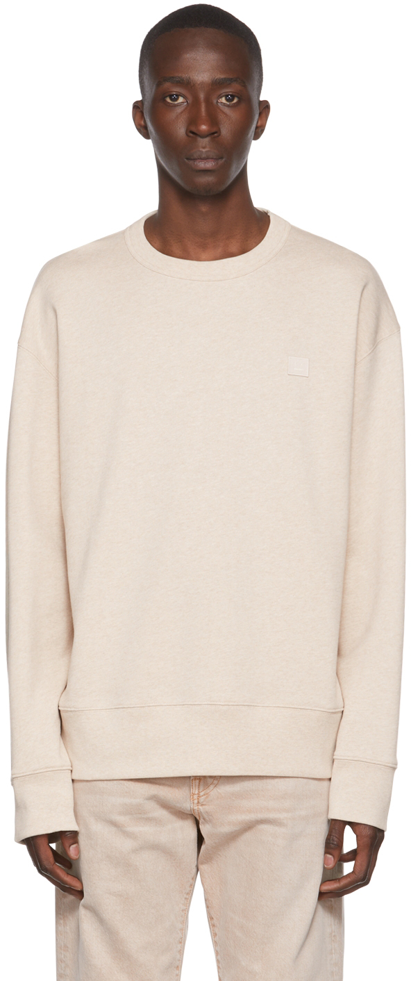 Beige Cotton Sweatshirt by Acne Studios on Sale