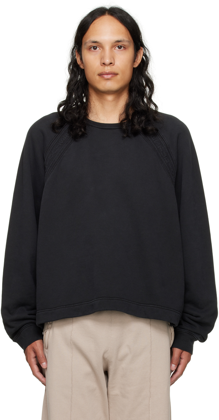 Acne Studios Black Embossed Sweatshirt