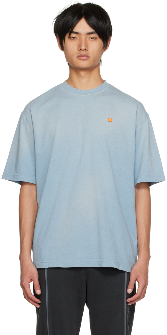 Acne Studios Blue Embroidered T-Shirt